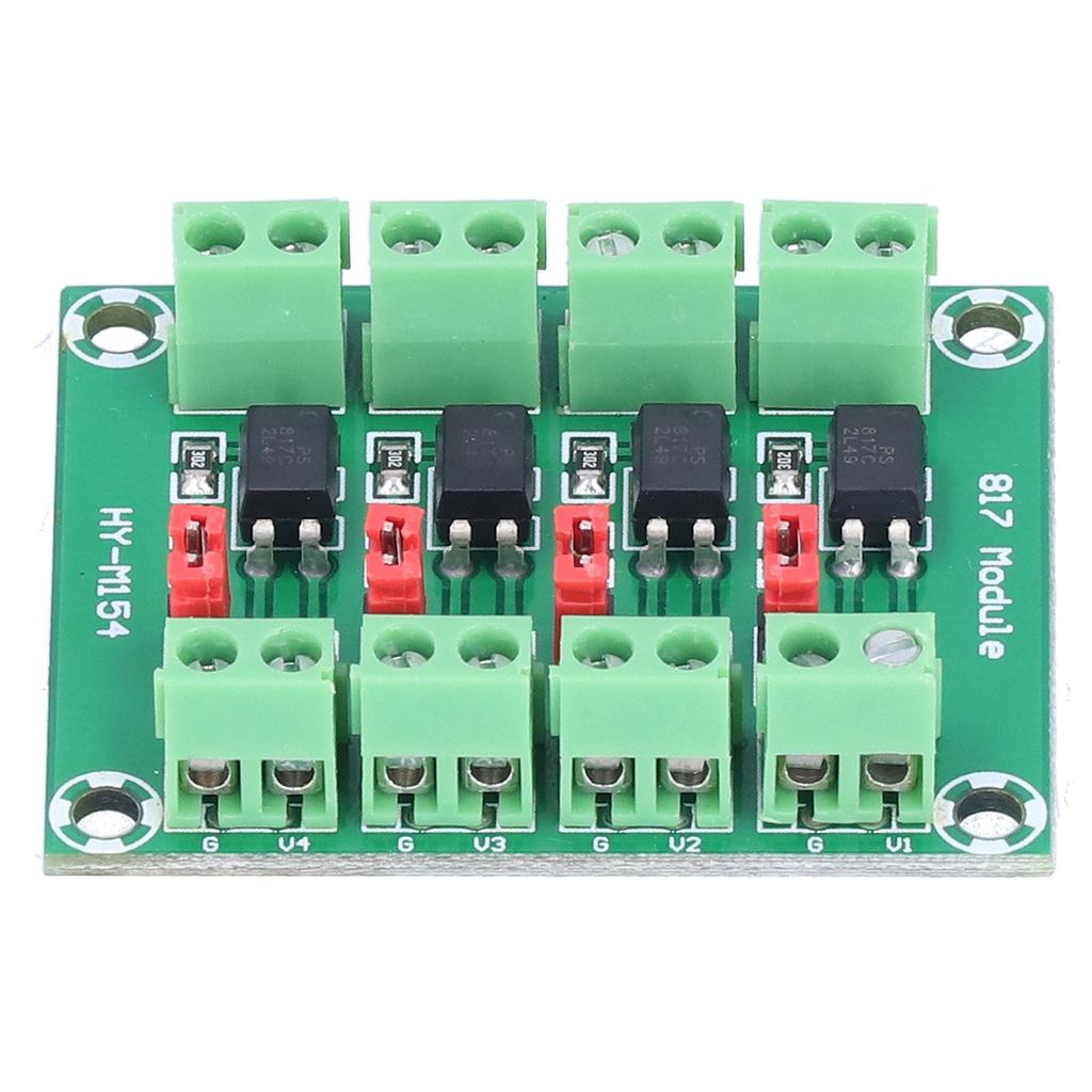 Voltage Control Adapter Module 4 Road 817 Optocoupler Anti Interference Photoelectric Isolation Modu