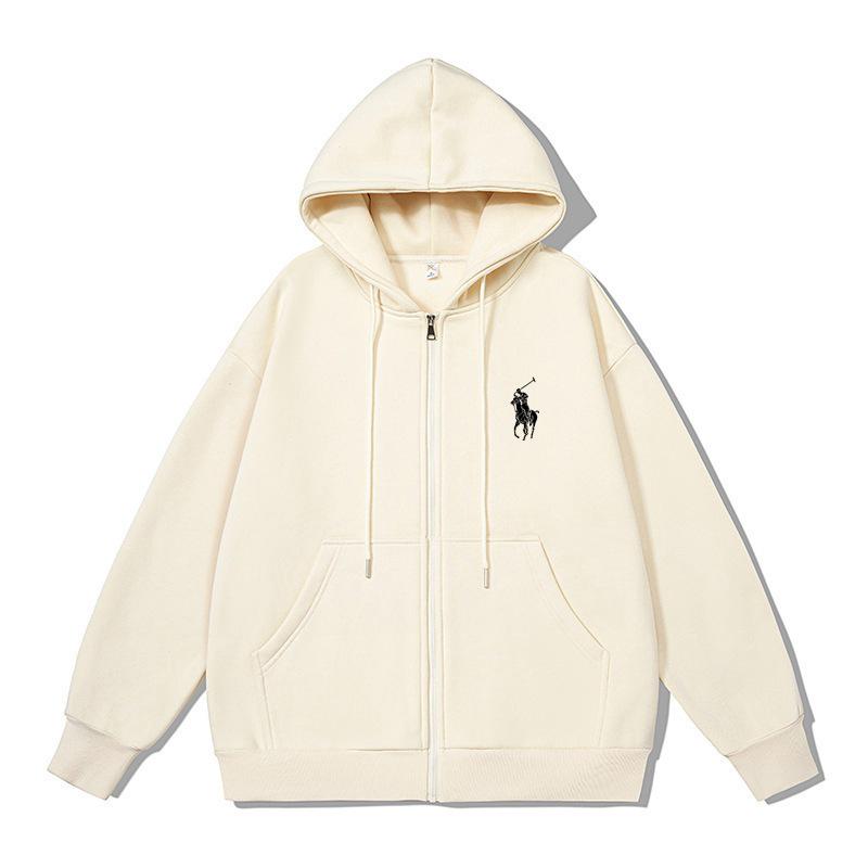 Autumn Winter British Youth Hooded Cardigan: Loose Fit Plus Size with Fashion Print and Hot Stamping