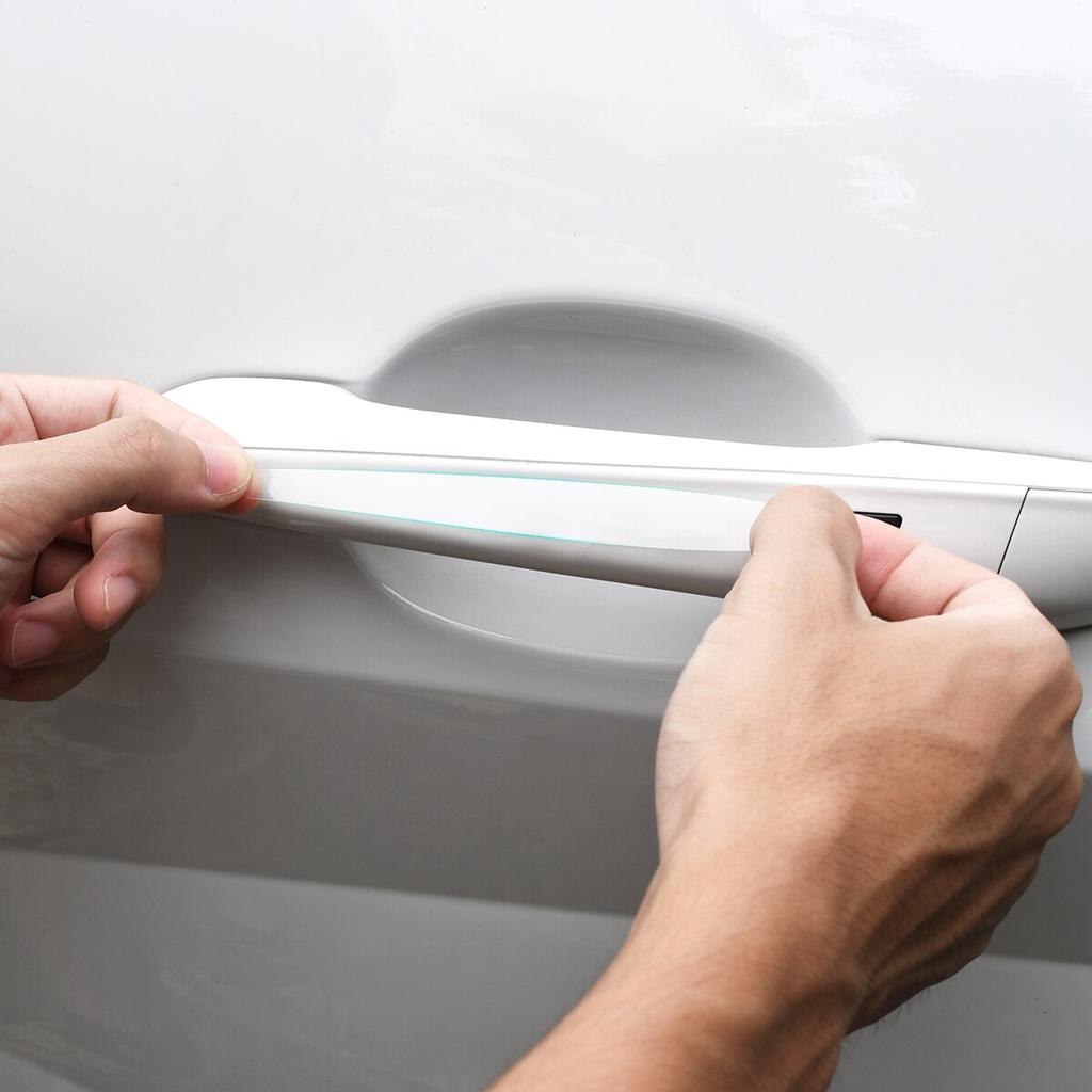 8Pcs TPU Car Door Bowl Anti-scratch Sticker Clear Door Bowl Handle Protection Sticker Paint Surface Film Car Accessories Decals