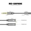 Cord Stereo Adapter Earphone 3.5 Mm Cable Cord Adapter Y Splitter Audio Cable Digital Cables