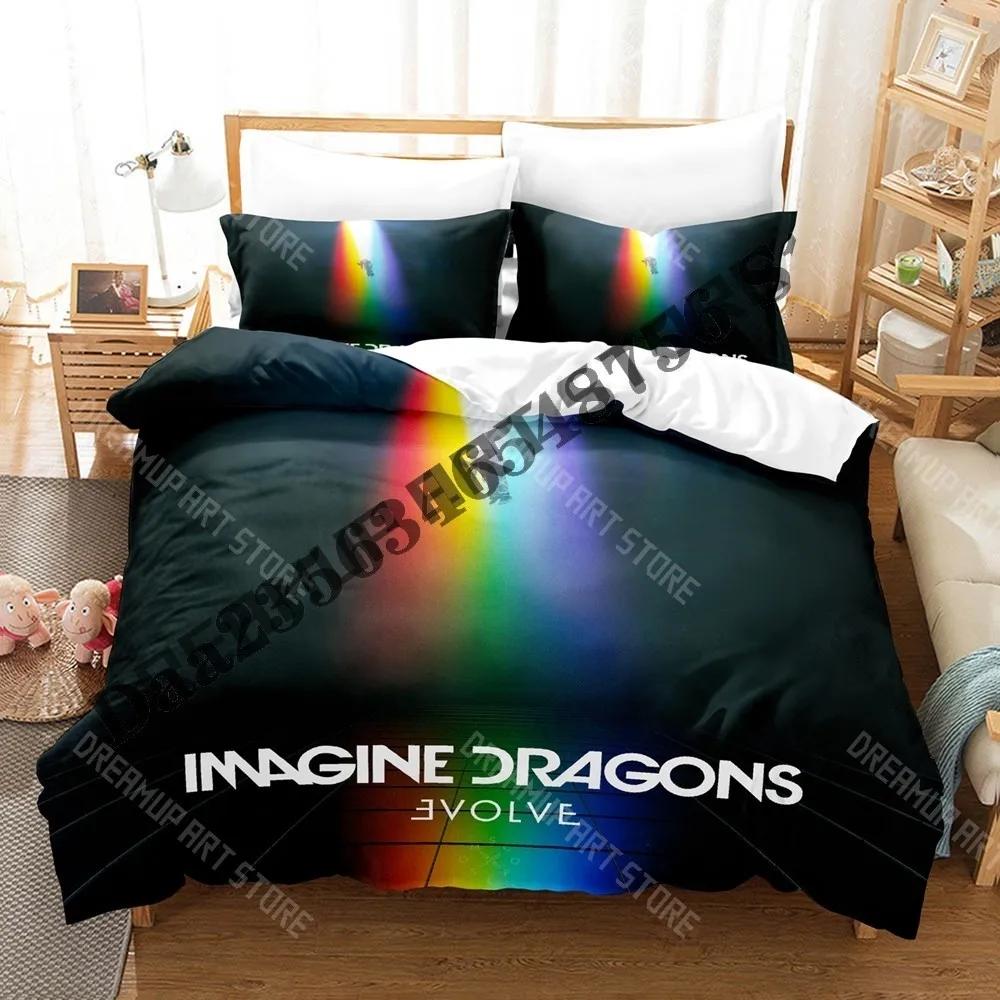 3D Печать Imagine Dragons Loom Tour Комплект постельного белья Односпальный Двуспальный Полный Queen King Размер Комплект для кровати Взрослый Детская Спальня Комплекты Пододеяльников