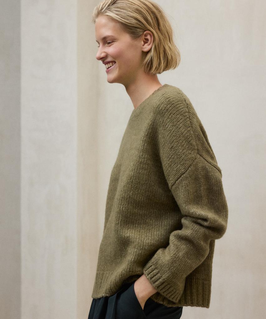 Ekoalpeu Women'S Khaki Kiwi Sweater