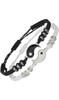 SA&SO General Store® Tai Chi Yin Yang Adjustable Bracelet for Couples, Friends, BFF, Black & White, Friendship Bracelet, Unisex Couple Gift