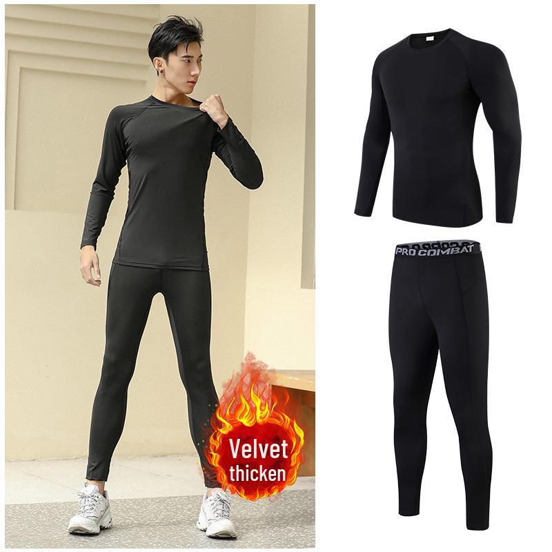 Быстросохнущие бархатные спортивные костюмы для мальчиков и детей на весну/осень — теплые, облегающие, подходят для женщин и взрослых, идеально подходят для занятий спортом на открытом воздухе и бега