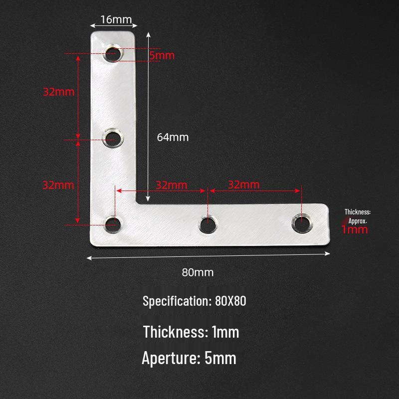 Утолщенный треугольный кронштейн из нержавеющей стали, 90° соединитель для поддержки полки
