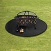 Heat-proof Fireplace/Fire Pit Pad Oil-proof Flame Retardant Mat Camping Fireproof Cloth  BBQ Grill