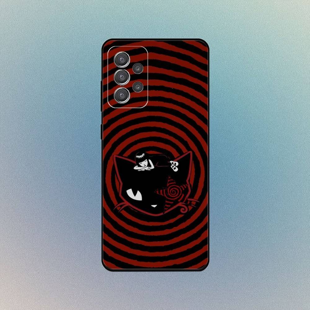 Cat E-Emily The Strange Phone Case For Samsung S25,S24,S21,S22,S23,S30,Ultra,S20,Plus,Fe,Lite,Note,10,9,5G Black Cover
