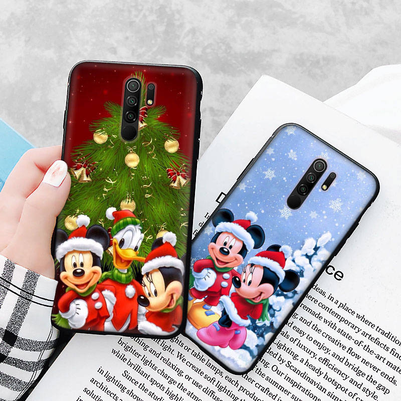 Черный чехол для Xiaomi Redmi 13C Note 9 iPhone XR 7 8 14 15 11 12 13 X XS Pro Max Samsung A25 S23 S24 FE Ultra Plus Christmas Xmas