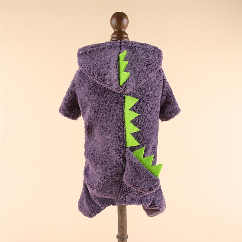 Костюм четвероногой собаки-динозавра - Толстый и теплый костюм для питомца