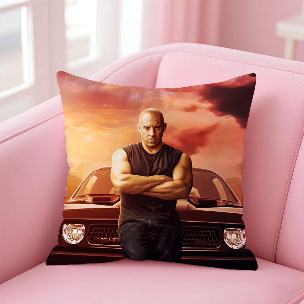 Пленка FFast Furious Наволочка Подушка Ультра Мягкая Ткань, Дружелюбная к Коже Облачный Комфорт Скрытая Молния