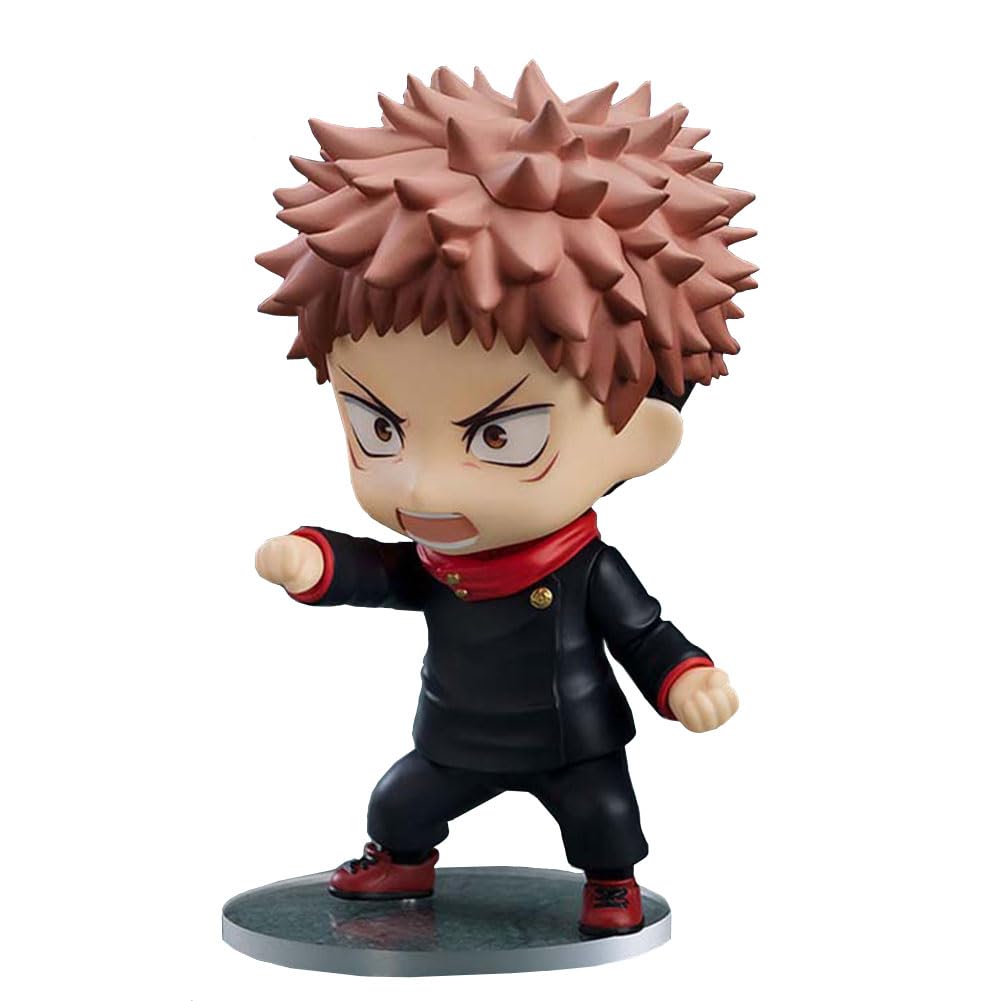 Фигурка дзюдзюцу кайсэн Юдзи Итори из ПВХ, версия Q, фигурка, манга, игровой персонаж, модель, статуэтка, фигурка, игрушка, праздничный подарок, креативный сувенир, веер, коллекция