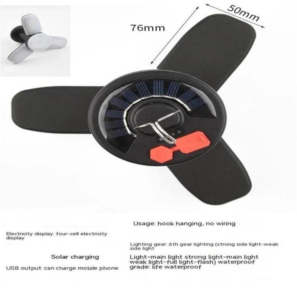 Мощный солнечный светодиодный фонарь для кемпинга, перезаряжаемый, 4500 мАч, 1000 лм, аварийный аккумулятор, складной, 6 режимов освещения для кемпинга, рыбалки
