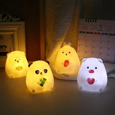 Kawaii Bunny Night Light Creative Lights Decoration Спальня Кровать Настольная Лампа