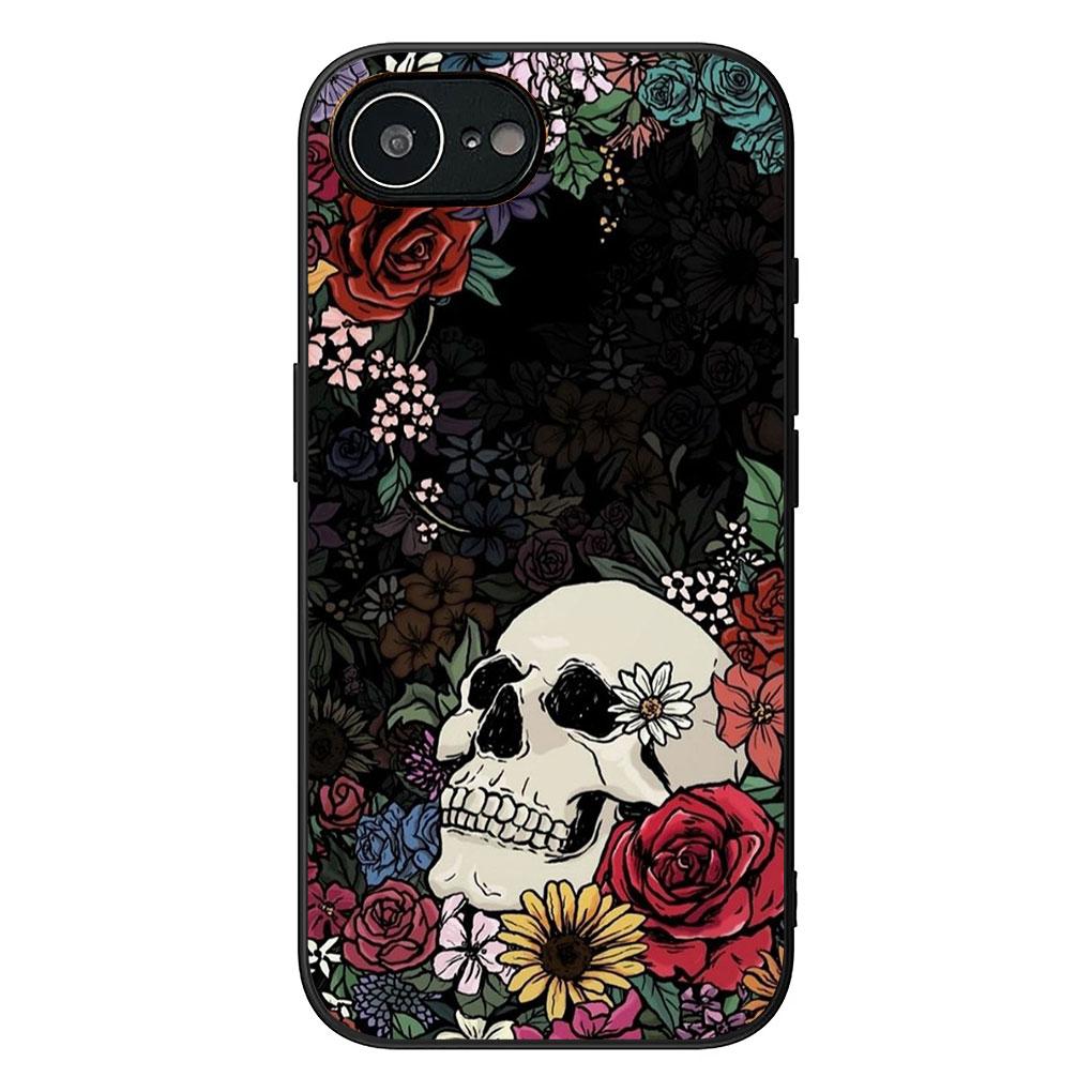 Чехол для Samsung Galaxy Note 20 9 8 S8 S10 S9 Plus A54 A33 A21S A31 M21 S10E A17 Coque Чехол для телефона Цветочный дизайн Череп Цветок Роза