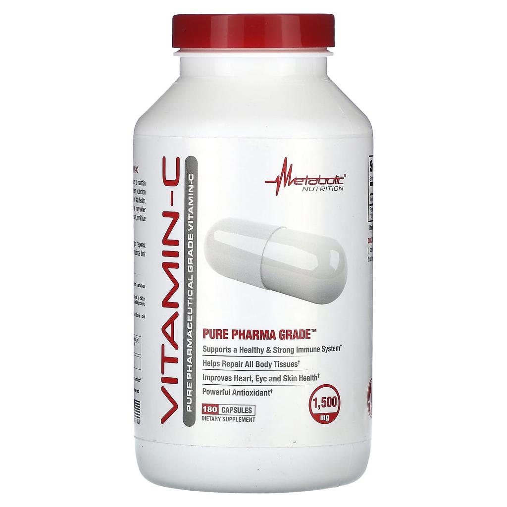 Vitamin C, 180 Capsules (750Mg per Capsule)