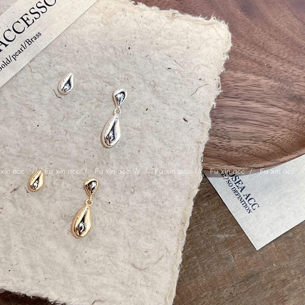 Новые летние асимметричные серьги-капли: Элегантный, простой, легкий роскошный стиль COS для женщин