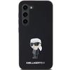 Karl Lagerfeld Silicone Ikonik Metal Pin Case For Samsung Galaxy S23+ - Black