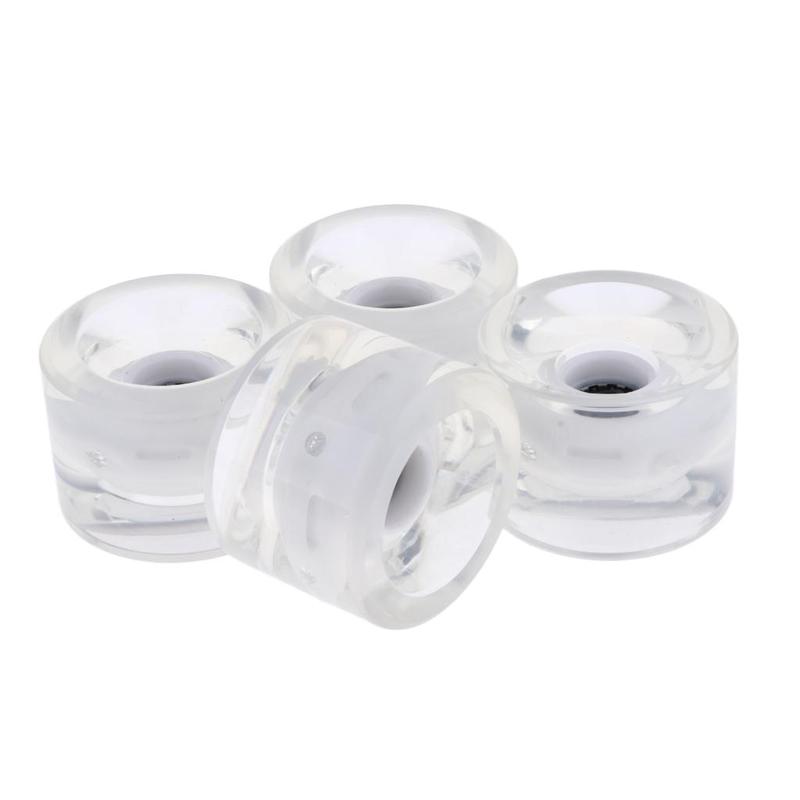 Longboard Wheel Replacement PU Light Up Cruiser Wheels 70mm Big Size for Downhill Mountain Riding and Street Sliding
