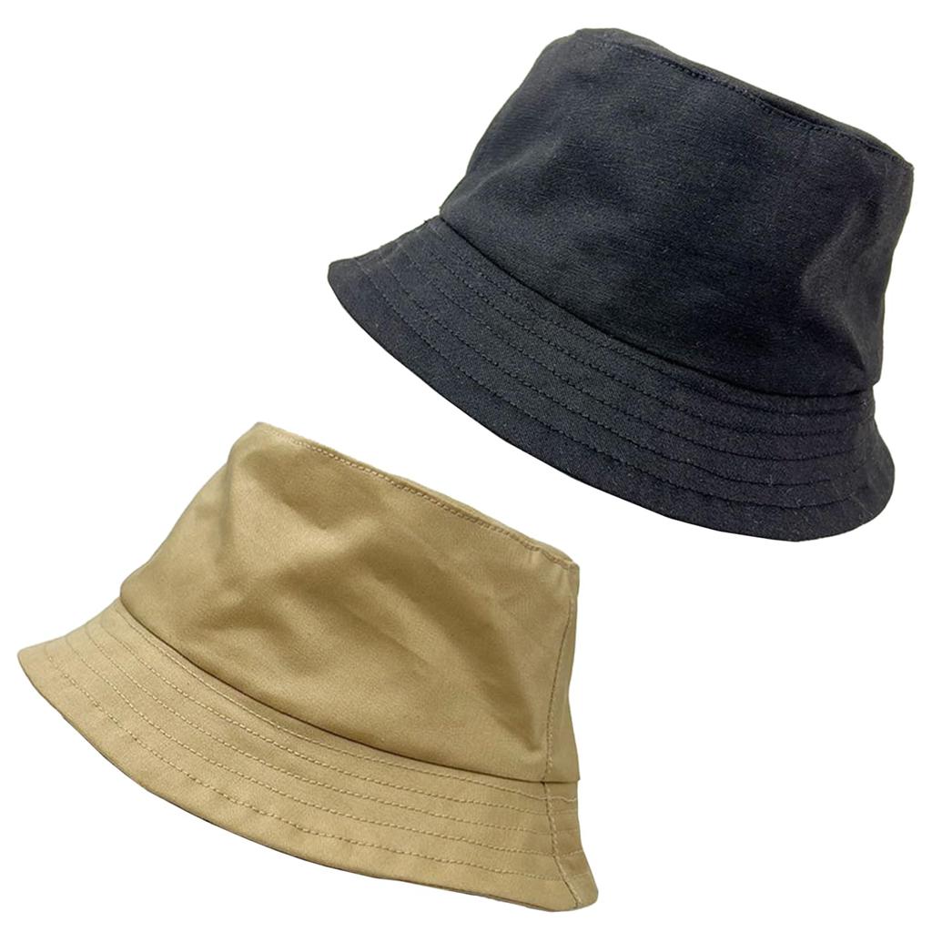 COZENTA Fisherman's Hat (15cm, Black & Beige) for Plush Dolls