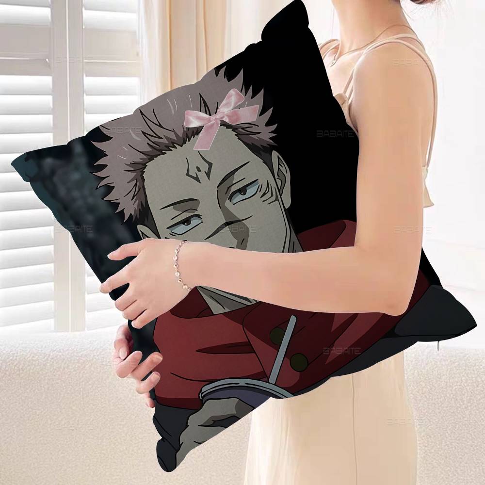 Аниме Персонаж Jujutsu Kaisen Рёмен Сукуна Подушка Чехол для Подушки Наволочка Гостиная Диван Домашний Декор Индивидуальный