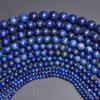 40/30/20/20/15pcs 4/6/8/10/12mm Lapis Lazuli Round Natural Stone Beads DIY Bracelet Earring Handmade Beading Material