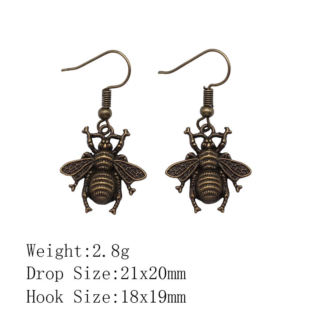 Подарки для женщин Серьги-клипсы в виде пчелиных сот, серьги-подвески и висячие серьги, женская одежда, милые серьги