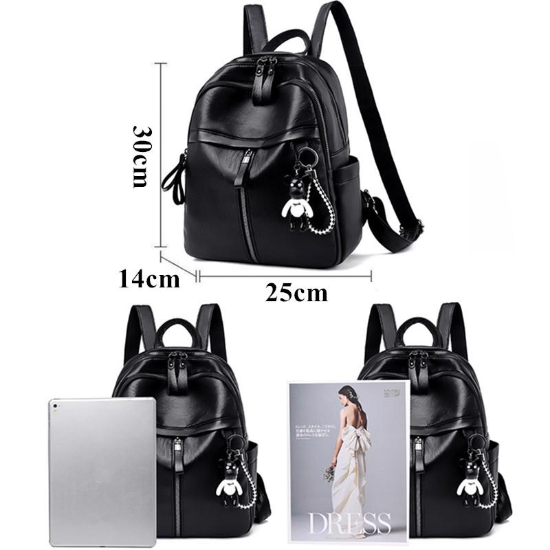 Винтажный дорожный женский рюкзак из искусственной кожи, студенческие школьные сумки, большой вместительный школьный рюкзак, женский дорожный рюкзак на молнии