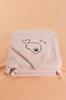 Bamboo Fish Embroidered Baby Towel Swaddle and Bathrobe Set Turkish High Quality,Luxury, Super Soft, Great Absorbent 75x75cm