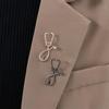 European and American Doctor Who Colorful Cartoon Stethoscope Brooch - Fun Matching Collar Pin Accessory