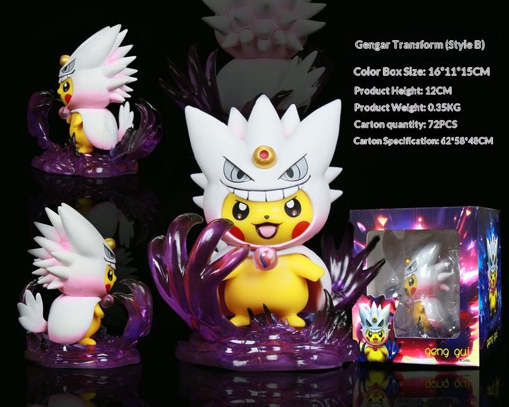 Pokemon Pikachu Cosplay Tyranitar Figure 13CM Resin Collectible Model Desktop Decoration For Anime Fans Pokemon Collectors