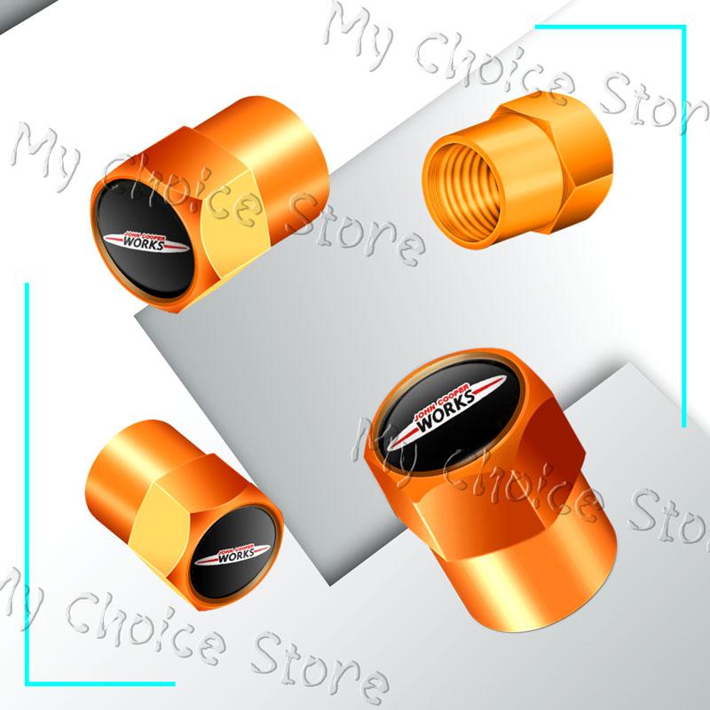 4Pcs/set Metal c91 Alloy S Emblem Car Wheel Tire Valve Stem Caps For Mini Cooper S Logo John Cooper Works R55 R53 R52 F55 F54 F60