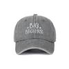 Fashion Washed Cotton Big Brother Big Sister Caps Adjustable Vintage Siblings Baseball Hats Breathable Dad Hat Gifts