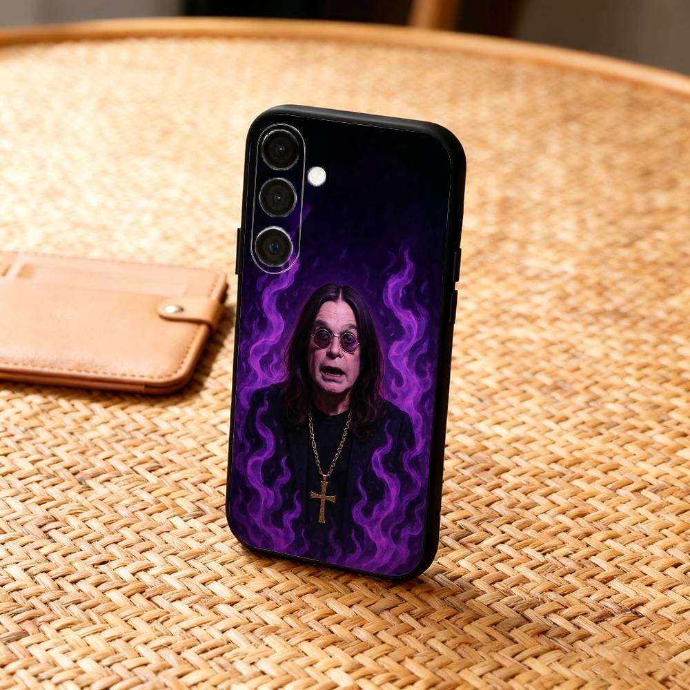 Чехол для телефона R-Rock Band O-Ozzy Osbourne Для Samsung A73,A21s,A22,A31,A32,A52,A53,A71,A80,Мягкий черный корпус