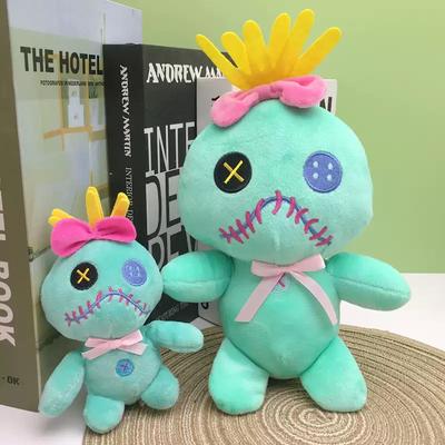 25CM Cartoon Scrump Plush Toys Pendant Cute Lilo & Stitch Plushies Soft Stuffed Kawaii Doll Desktop Decorations Birthday Gift