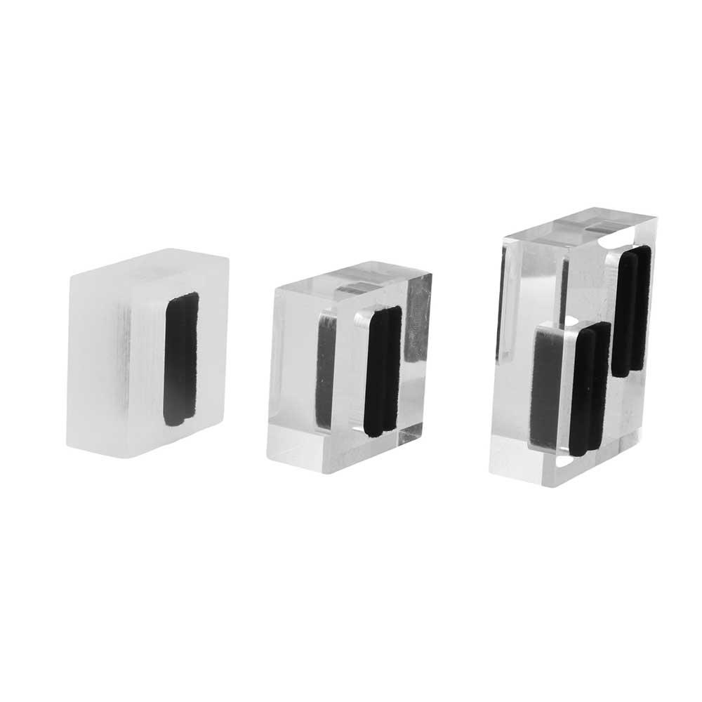 End Frosted Transparent Single Double Jewelry Shop Rings Holder Rings Display Stand Rings Organizer