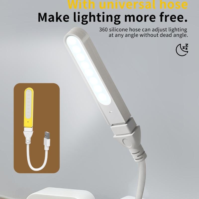 USB Лампа для чтения Гибкий Мини-светильник для ноутбука Регулируемый Свет для чтения Светодиодный светильник Лампа для чтения ноутбука Дом Офис