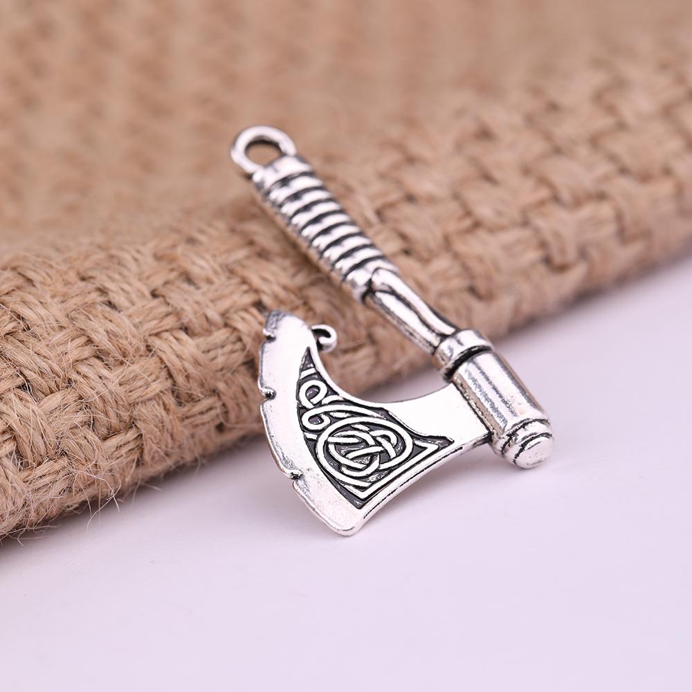 Teamer Viking Axe Slavic Charm Pendants Amulet Symbol Perun Men DIY Religious Celtics Knot Charms Accessories for Jewelry Making 4