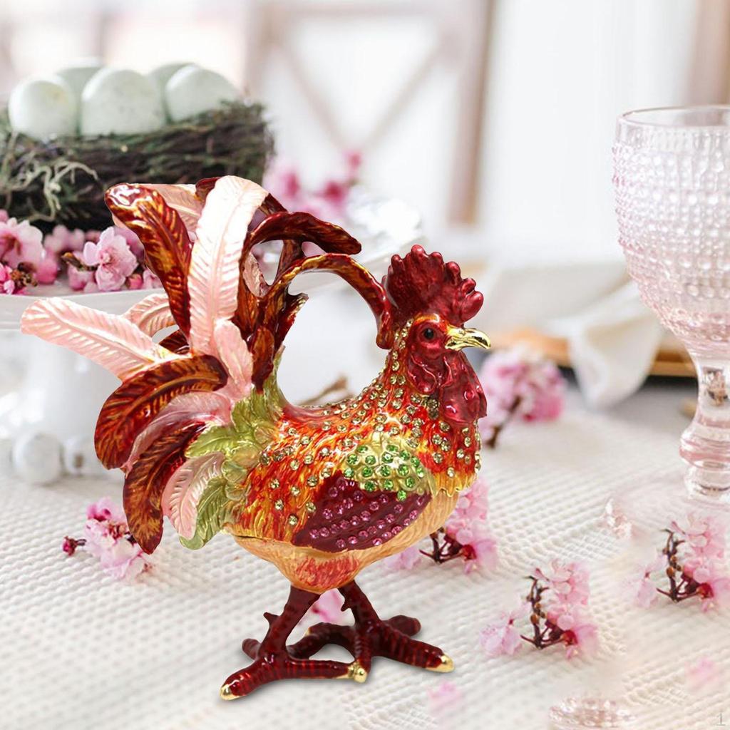 Подставка для ювелирных изделий в виде шкатулки для безделушек в виде петуха для женщин