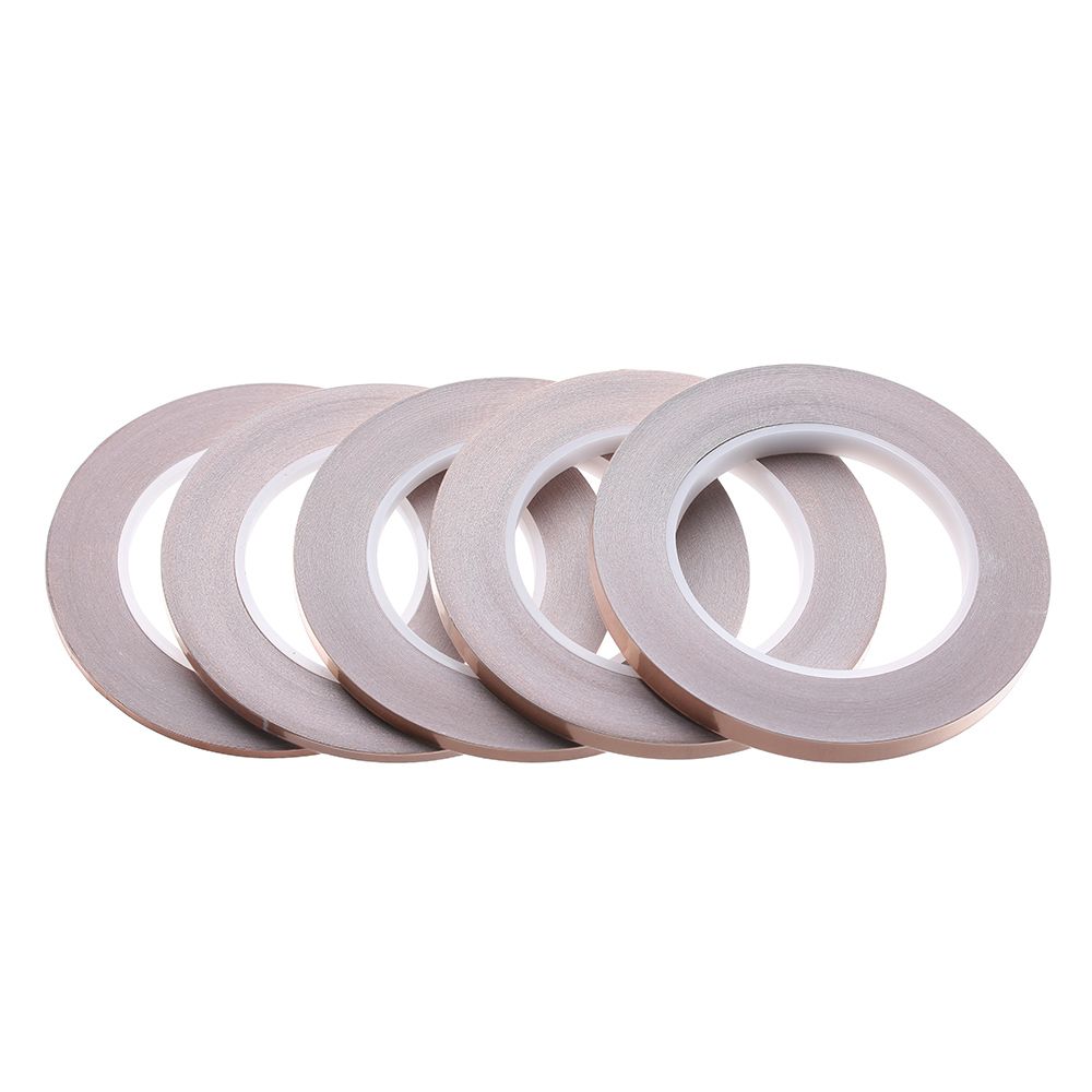 Защита от ЭМИ Клей Экранирование Термостойкая Медная Фольга Лента Полоска Клейкая Односторонняя Проводящая