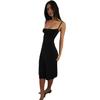 Womens Solid Color Sleeveless Slim Fit Bodycon Slip Dress Pure Desire Style