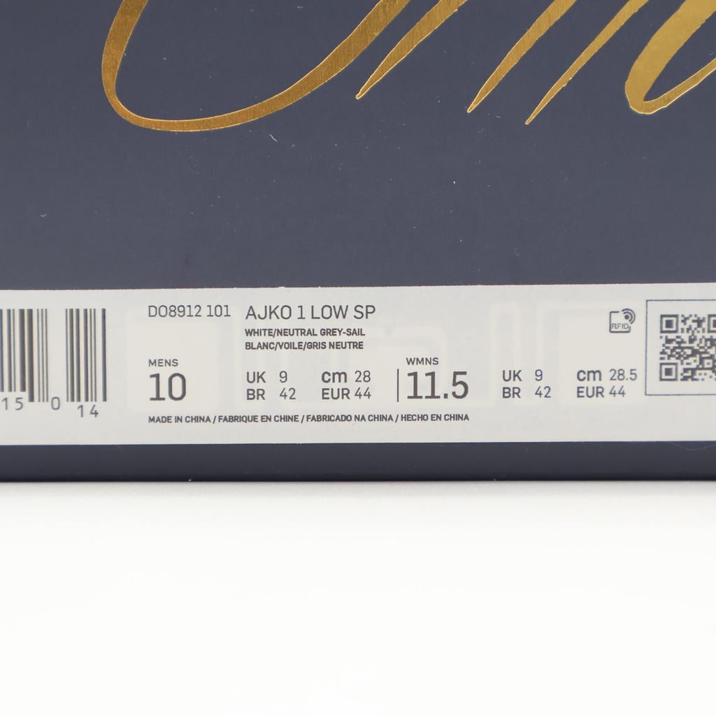 DO8912-101 Union Nike Air Jordan AJKO 1 Low SP Белый Холст Парусный Серый (Мужской)