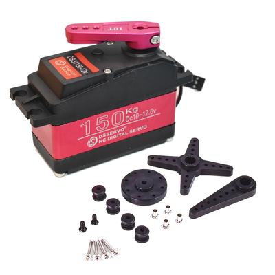 HiRCgo DS51150 150KG Цифровой RC Сервопривод, 12В Высоковольтный, Высокий Крутящий Момент, Полностью Металлический Редуктор Рулевой Сервопривод с 18T Серво-Рычагом, 270 Градусов, для 1:5 шкал
