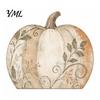 Desktop Decorative Wood Signs Thanksgiving Fall Pumpkin Table Decoration, Rustic Block Wooden Sign, Autumn Vintage Centerpiece Farmhouse Tabletop for