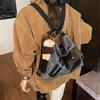 Женская сумка-тоут большой вместимости 2025 новая осенне-зимняя повседневная контрастная ретро на плечо, сумка-мессенджер, многофункциональный рюкзак