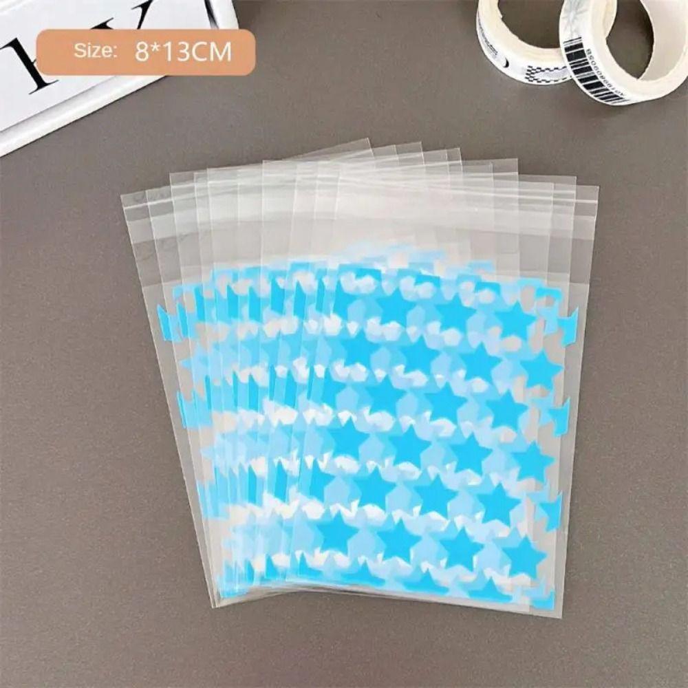 10/50 шт PE OPP самоклеящийся пакетик звезда печенье упаковка мешок для выпечки ювелирные изделия подарочная упаковка