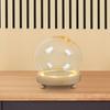 Display Dome with Base Bell Jar Case Transparent Cover Pedestal Ornament Dollhouse Accessory