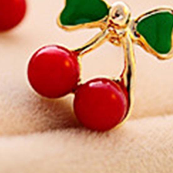 2 шт. серьги-гвоздики красочные декоративные серьги-гвоздики вишневого цвета