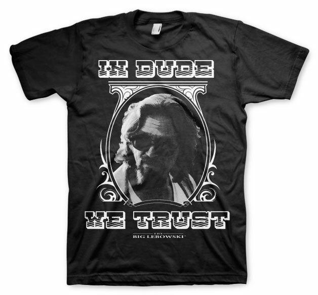 Licence Officielle The Big LebowskiEn Dude We Trust Homme T-SHIRT S-XXL Taille