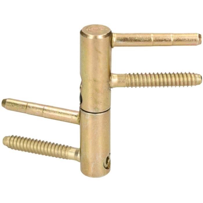 Lot de 2 Charnières à percer KOTARBAU Charnière universelle de porte d'entrée à grande capacité de charge, en laiton robuste, 16 mm