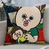 Cartoon BBANGBBANGs Diary Cushion Cover Cushion Covers Natural Linen Breathable Sofa Bedroom Decor Pillowcase